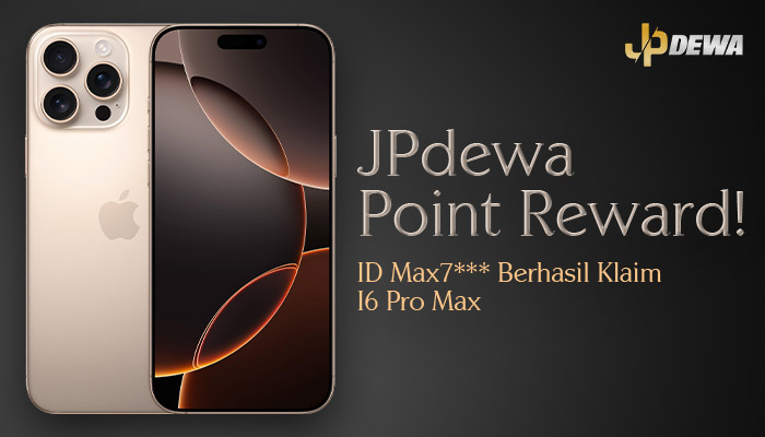 Jpdewa Poin Reward: ID Max7*** Berhasil Klaim Iphone