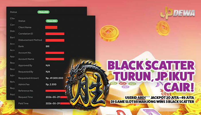 Black Scatter Turun, JP Ikut Cair!